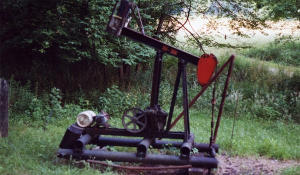 Oil well located along the trail